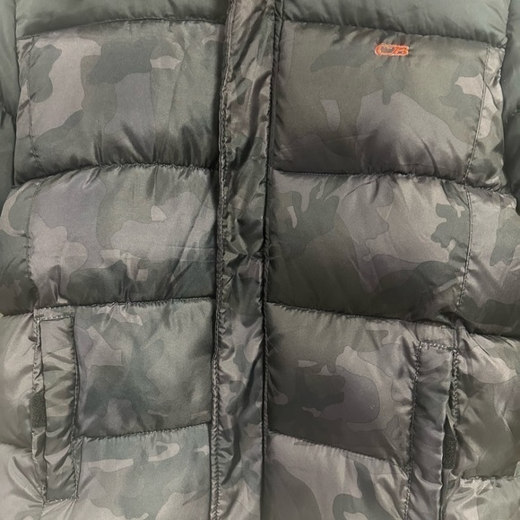 CB Sport Boys Black Puffer Camouflage Print Jacket - Picture 5 of 8
